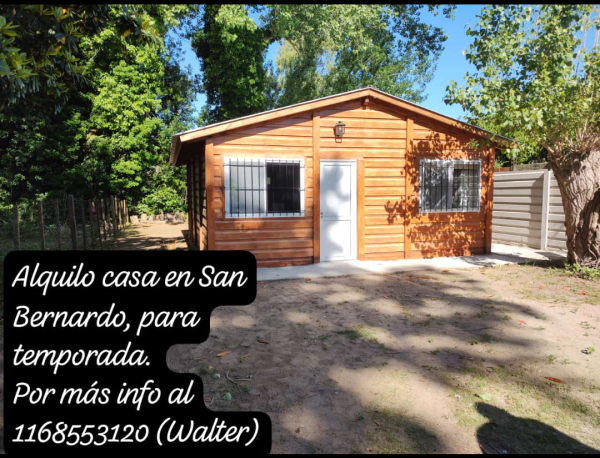 Alquiler temporada 2025 San Bernardo
